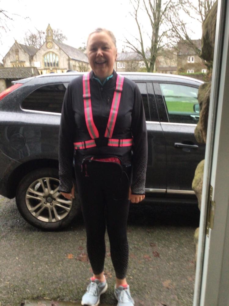 High Visibility Reflective Vest, Sash, for Running & Cycling - Customer Photo From Tracey Hall