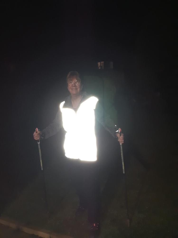 BTR Be Totally Reflective High Vis Cycling & Running Vest, Gilet 2-P (2 Pockets) - Customer Photo From Lynne Spedding