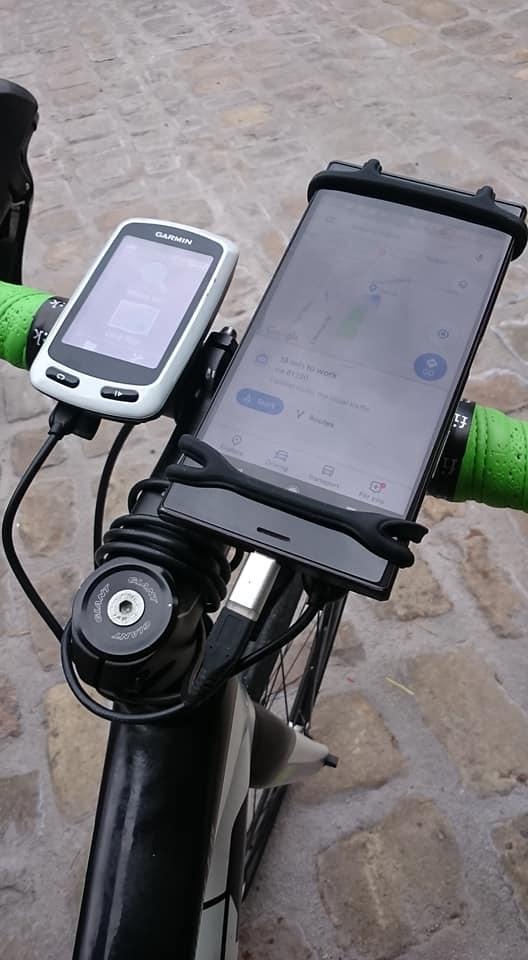 BTR Silicone Handlebar Mobile Phone Mount, Fits All Phones & Bikes - Customer Photo From Kevin A.