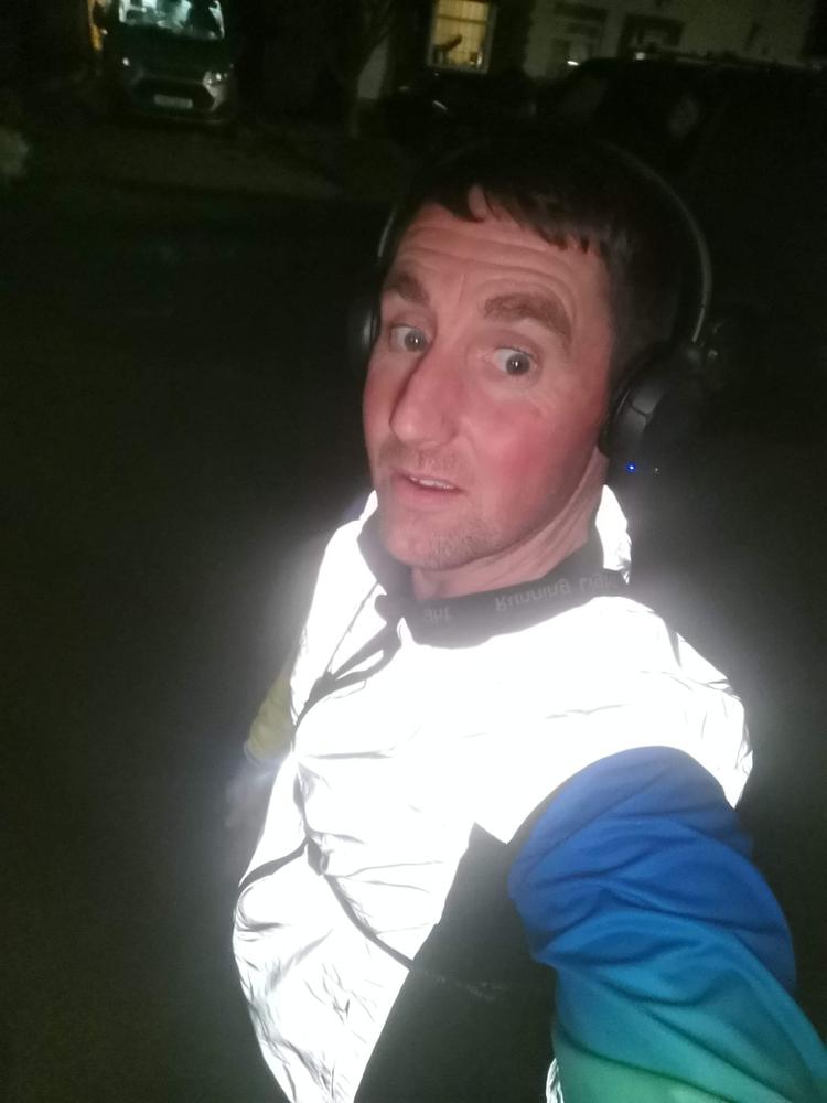 BTR Reflective Cycling & Running Gilet & Vest 3-P (2 Side & 1 Rear Pocket) - Customer Photo From Damian B.