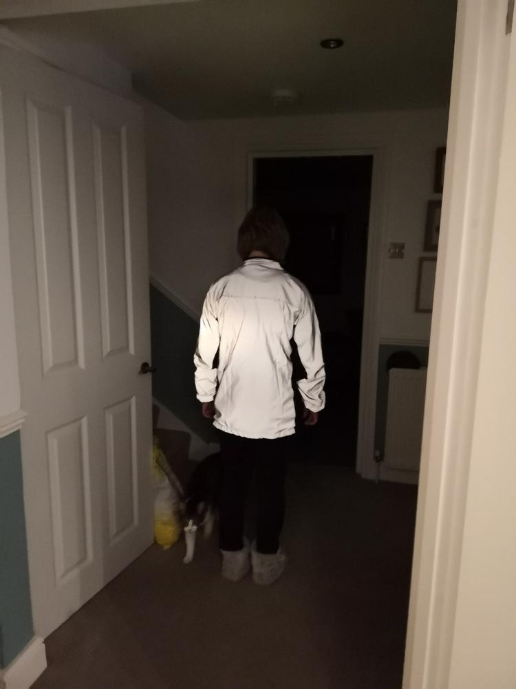 BTR Reflective Cycling High Visibility Jacket  **SECONDS** - Customer Photo From Dave H.