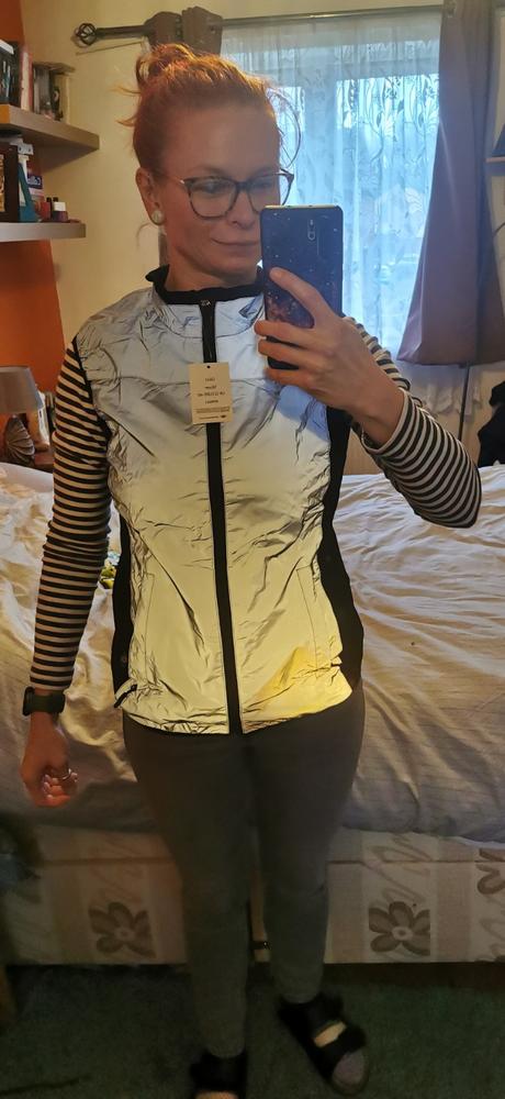 BTR Womens Reflective Cycling & Running High Vis Gilet (SECONDS) - Customer Photo From Magda Ambroszkiewicz