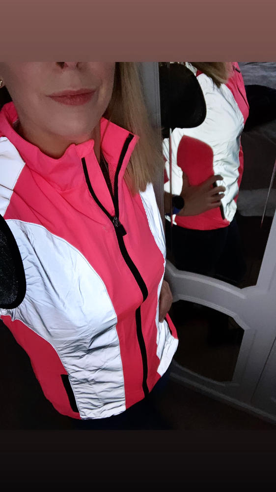 BTR Womens Reflective High Visibility Running & Cycling Vest, Gilet. - Customer Photo From Lauren Smith