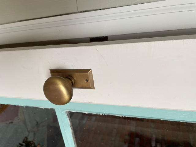 Brass Screen Door Latch With Lever - Customer Photo From Scott Nolen