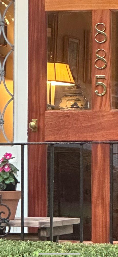 Brass Screen Door Rim Latch with Knob & Lever - Customer Photo From Margaret Craigie