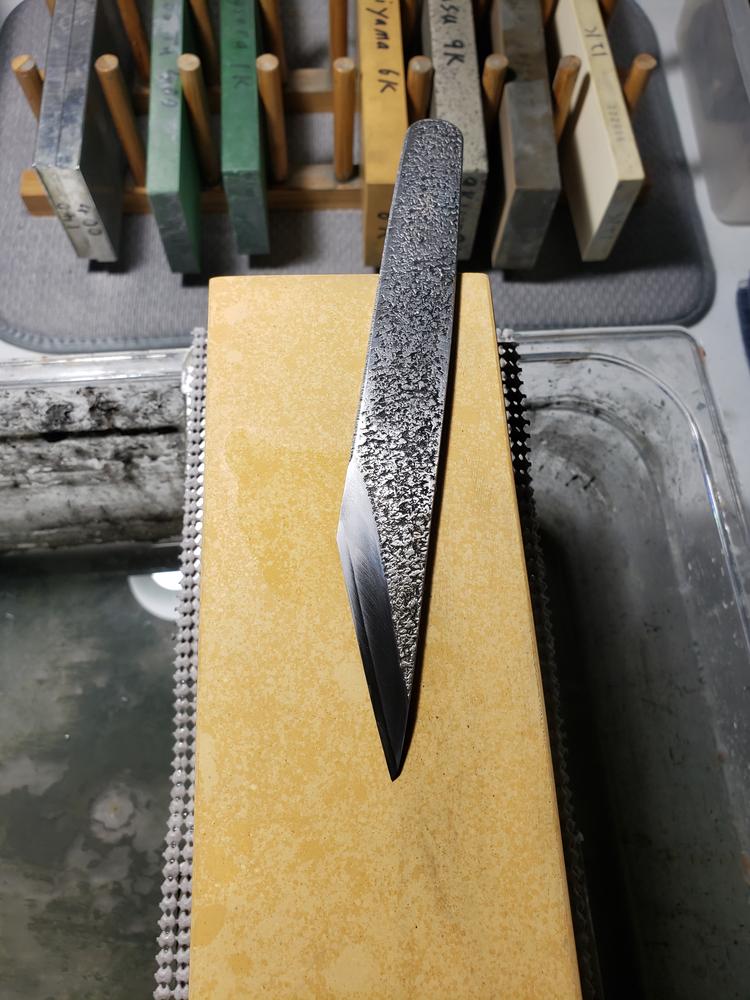 Kiridashi Kogatana Laminated Steel Knife - Customer Photo From KT