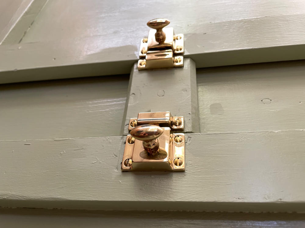 Solid Brass Cupboard Cabinet Latch ~ Small Size - Customer Photo From JessANNA Kasiguran