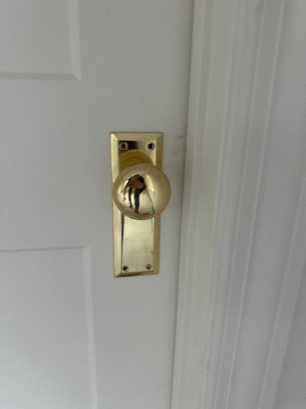 Solid Brass Escutcheon Door Plate - Customer Photo From Christina Wolde