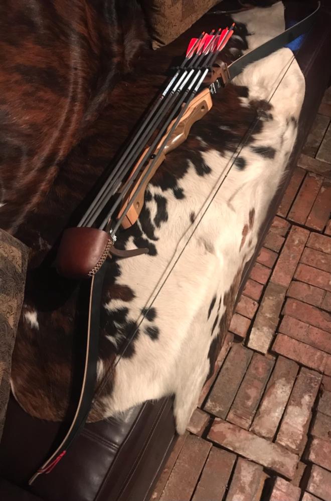 Selway Strap-On Bow Quiver Recurve/Longbow Rawhide 6 Arrow - Customer Photo From Kip Brockway