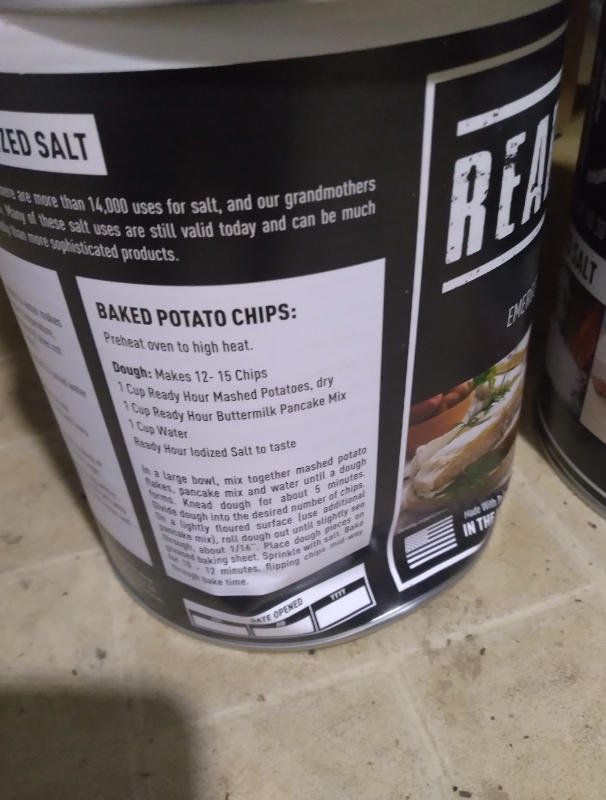 Iodized Salt #10 Can (1,965 servings) - Customer Photo From Sam Pearson
