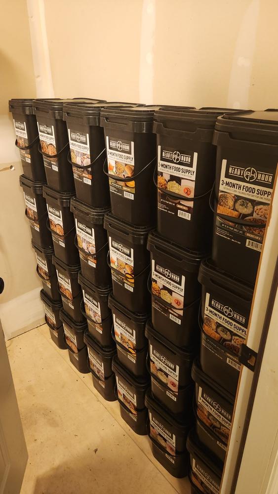 1-Year Emergency Food Supply (2,000+ calories/day) - Customer Photo From Robert Bucci