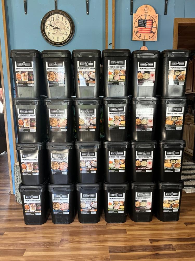 1-Year Emergency Food Supply (2,000+ calories/day) - Customer Photo From Sara Harbin