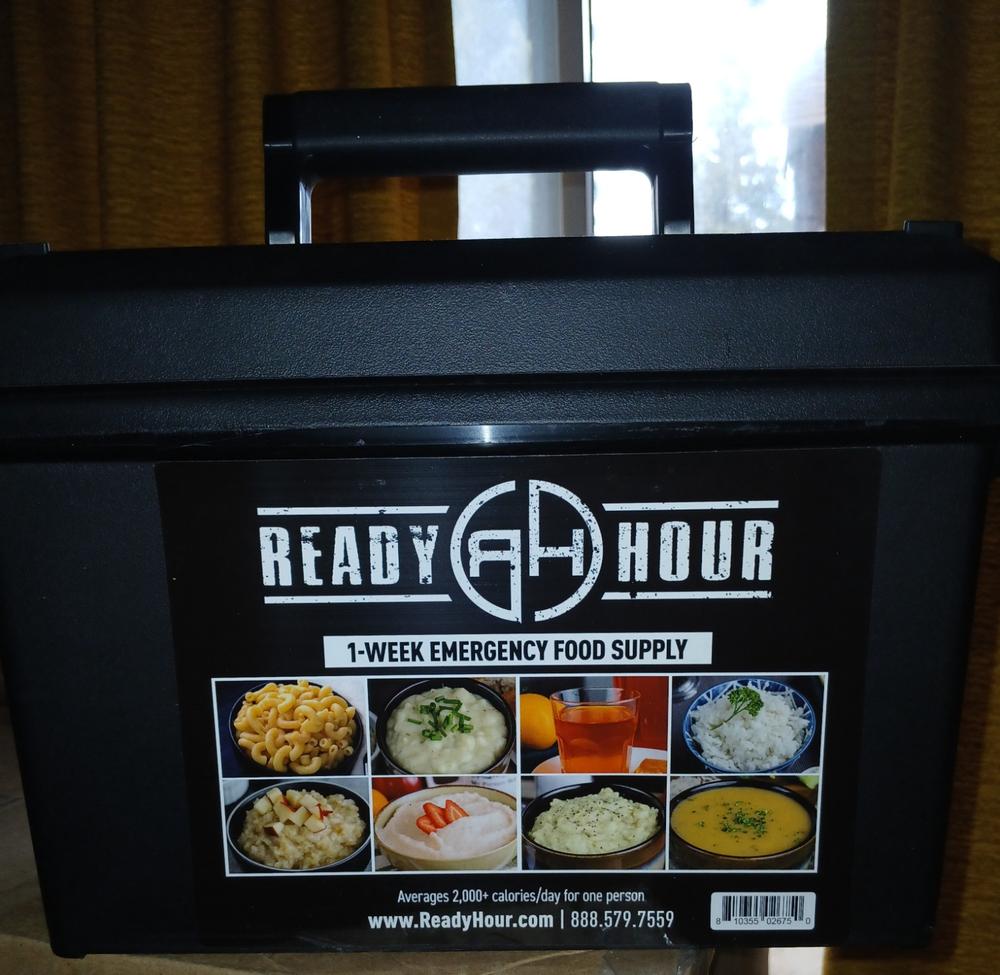 1-Week Food Supply Ammo Can (2,000+ calories/day) - Customer Photo From Rosemarie Spencer