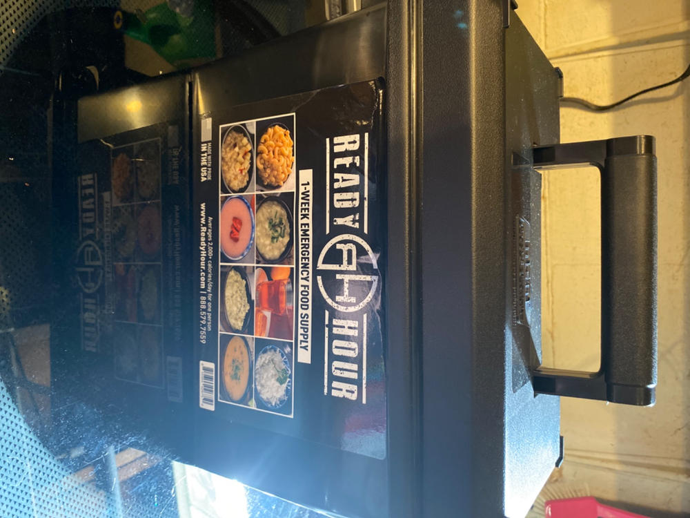1-Week Food Supply Ammo Can (2,000+ calories/day) - Customer Photo From Traci Brutto