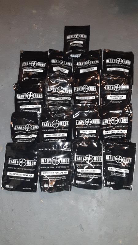 2-Week Emergency Food Supply (2,000+ calories/day) - Customer Photo From Russell Richards