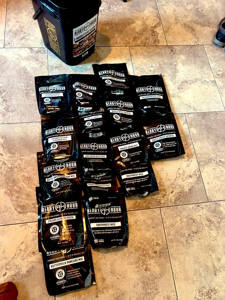 2-Week Emergency Food Supply (2,000+ calories/day) - Customer Photo From Jose Rodriguez
