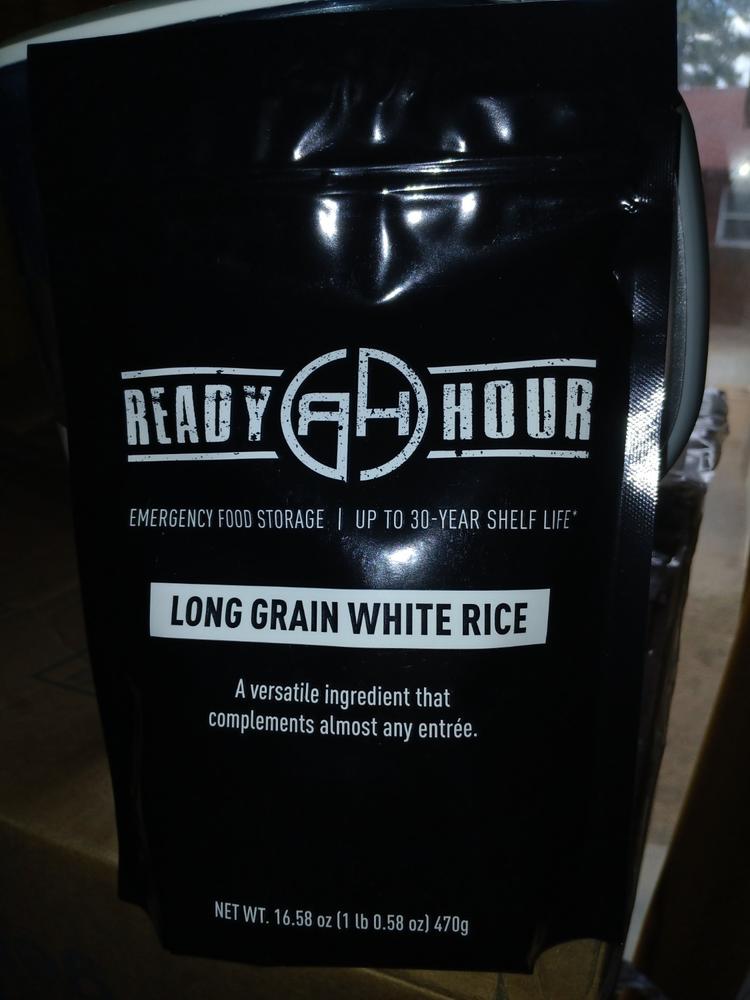 Long Grain White Rice Case Pack (60 servings, 6 pk.) - Customer Photo From Rosemarie Spencer