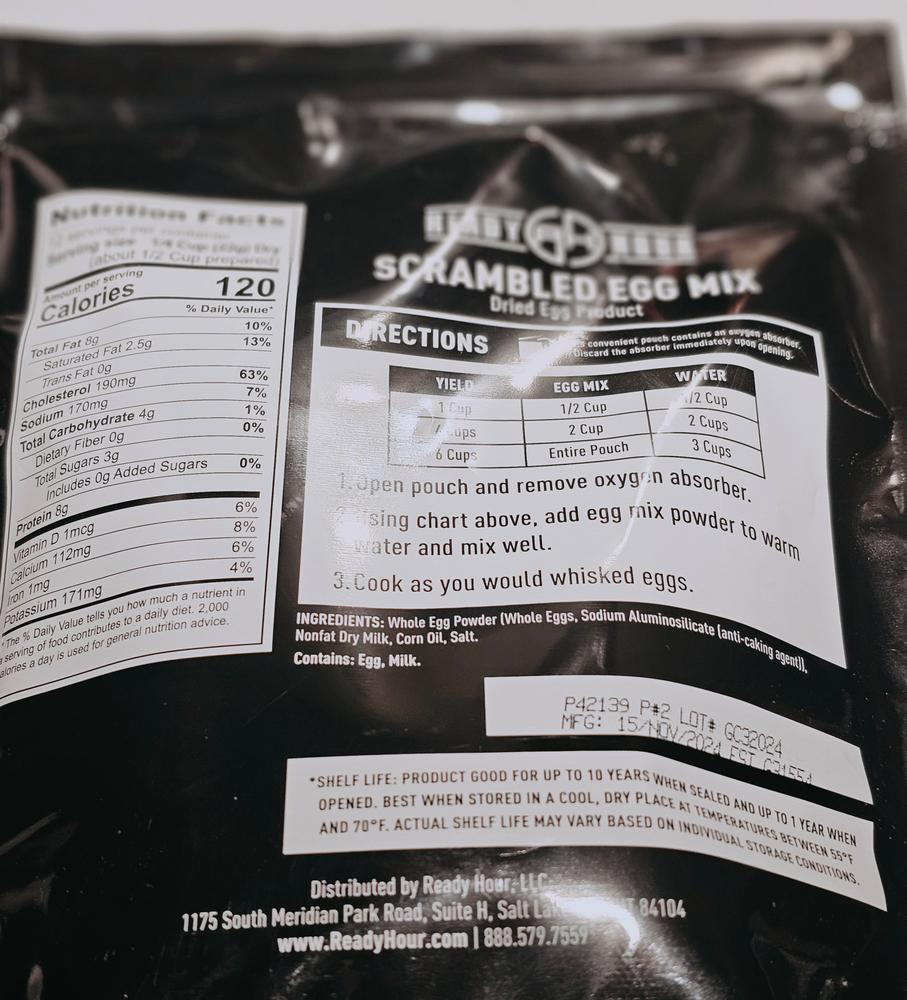 Scrambled Egg Mix Case Pack (72 servings, 6 pk.) - Customer Photo From Judith