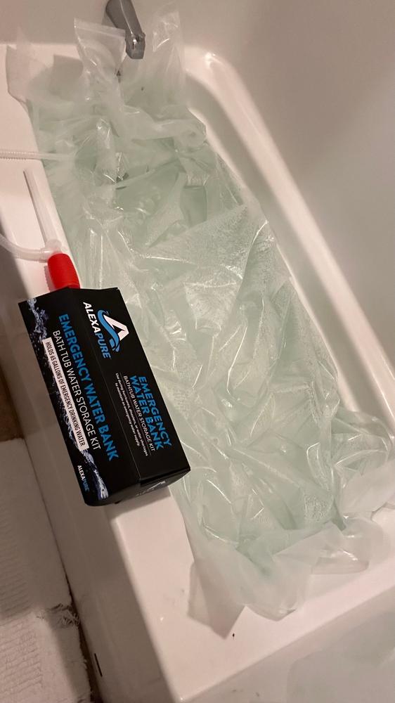 Emergency Water Bank with Pump by Alexapure (65 gallons) - Customer Photo From CyberMan