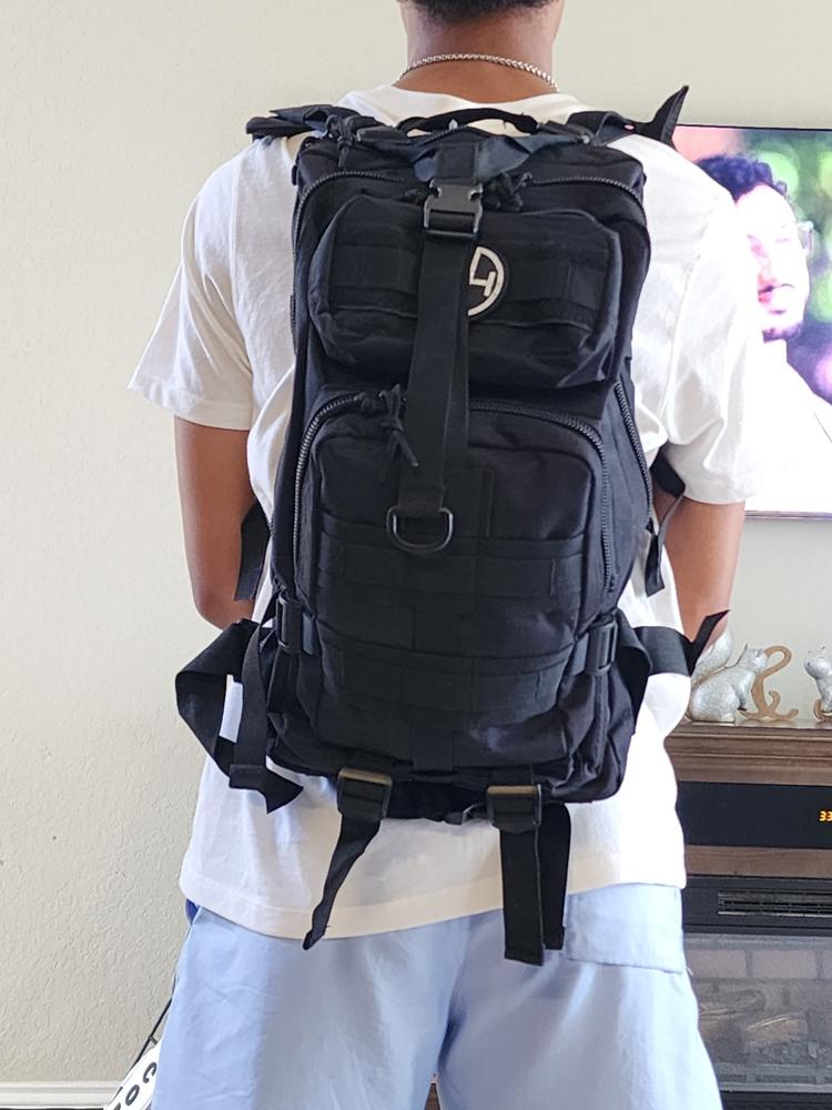 Go-Bag with Ballistic Panel and 60 Bug-Out Essentials - My Patriot