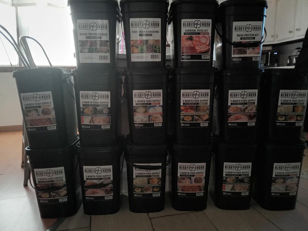 MEGA 6-Month Emergency Food & Protein Supply (2,500+ calories/day, 34 different food pouch varieties) - Customer Photo From Zachary Lynch