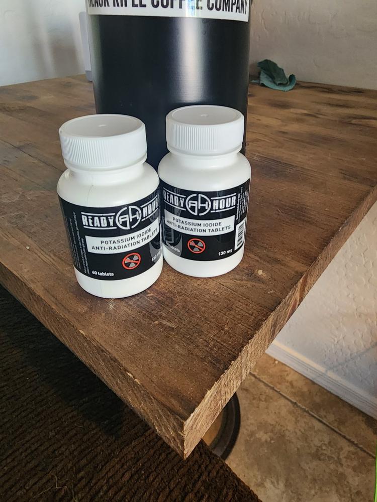 BOGO Potassium Iodide Anti-Radiation Tablets (130mg, 60ct) - Customer Photo From Glen Moody