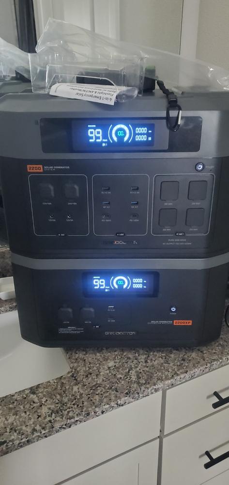 Memorial Day Bundle - $1200 of FREE Supplies with Grid Doctor 2200 Solar Generator System - Customer Photo From Anthony Chacon