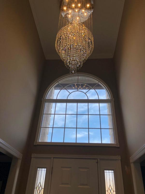 2-Story Grand Extra Large Luxury Staircase Chandelier - Customer Photo From Sabrinas