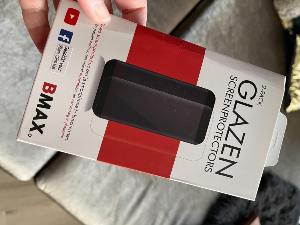 2-pack iPhone 12 Pro Max Glazen Screenprotector - Customer Photo From Anonymous