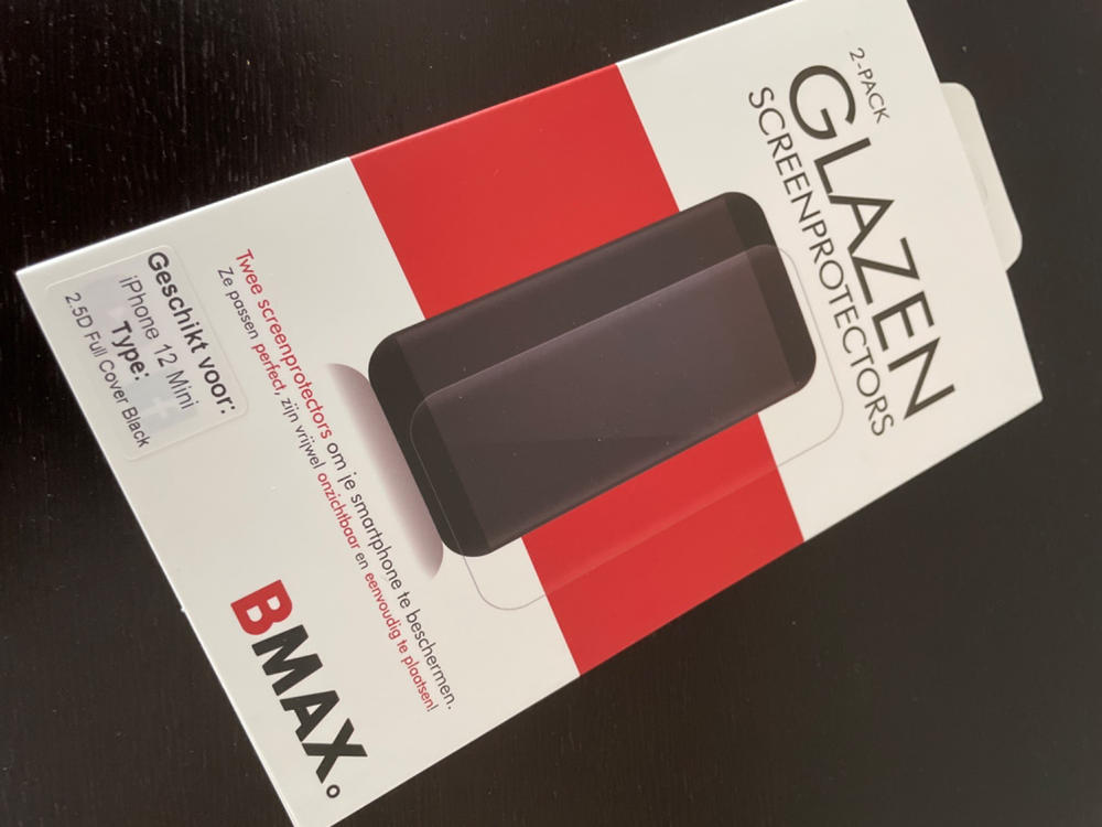 2-pack iPhone 12 Mini Glazen Screenprotector - Full cover - Customer Photo From Anonymous