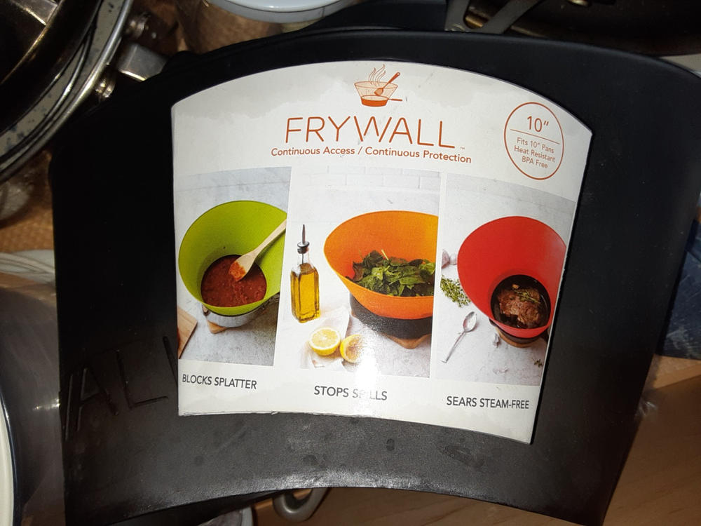 Frywall 10" - for medium pans - Customer Photo From Darlene Young