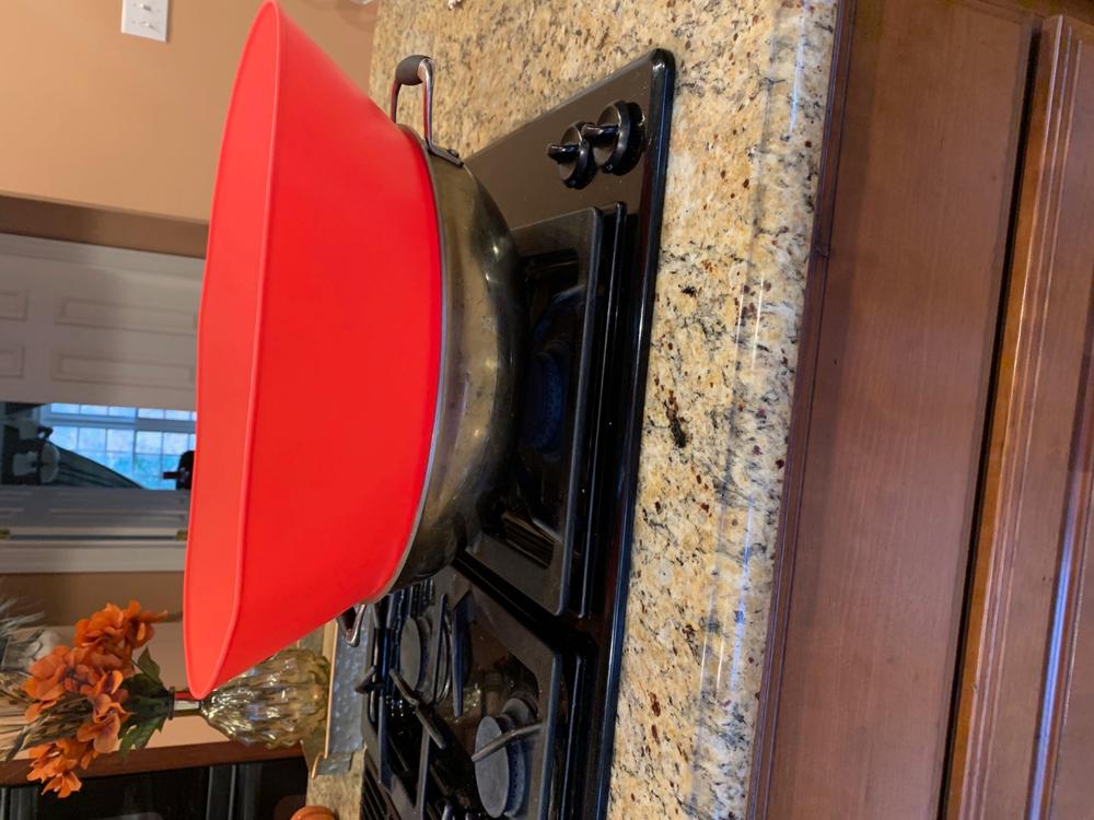 Frywall 12" - for large pans - Customer Photo From Lisa Desman