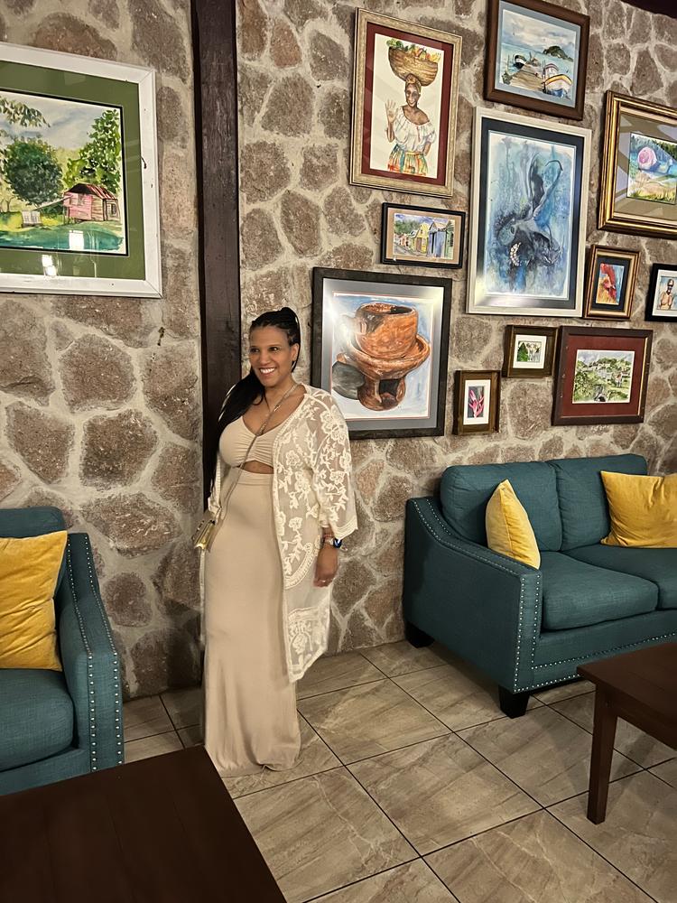 Reily Maxi Dress-Coconut - Customer Photo From Monique W.