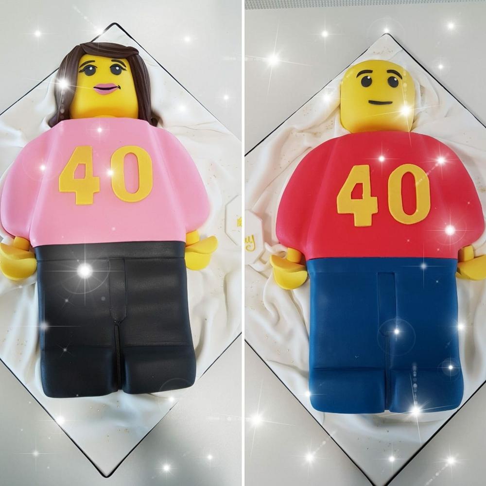 100/% LEGO Medium Dark Flesh Pie with Light Yellow Cream Filling NEW