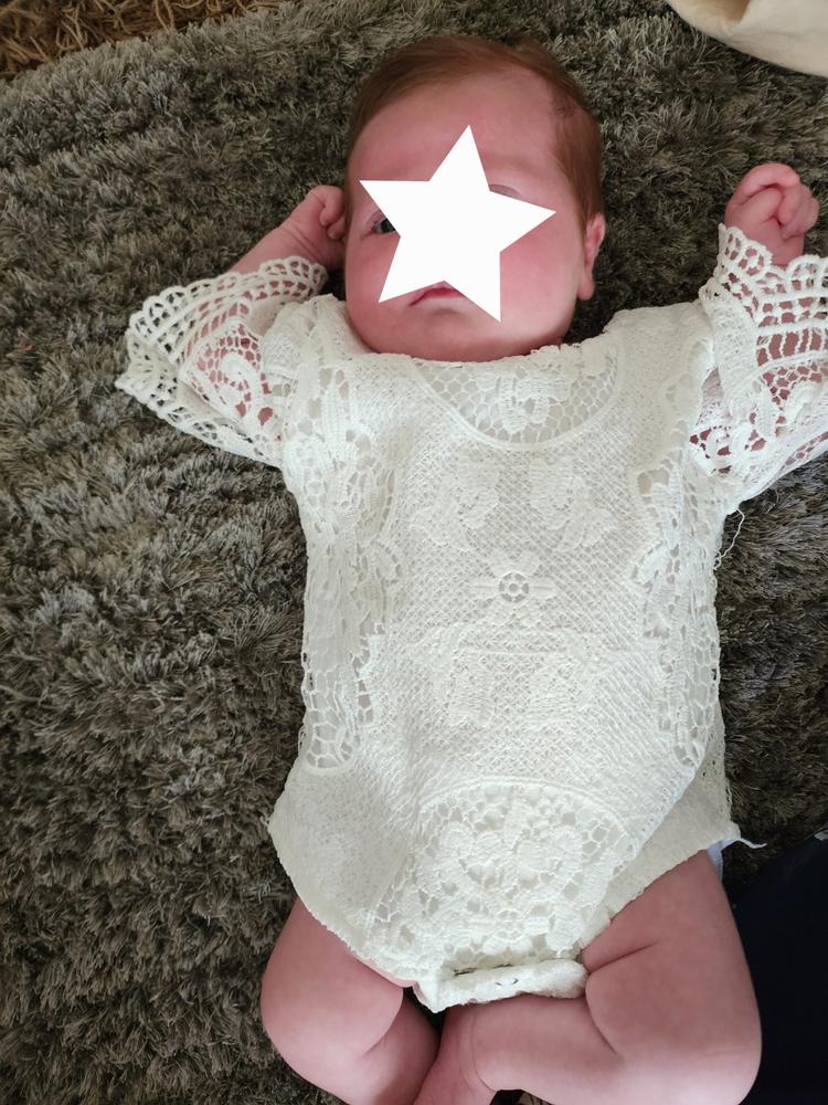 LEILA Lace Onesie - Customer Photo From Janalee Bramich