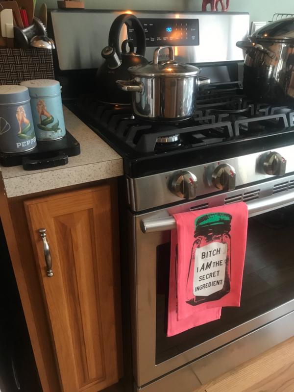 Bitch I am the Secret Ingredient Oven Mitt - Blue Q ...