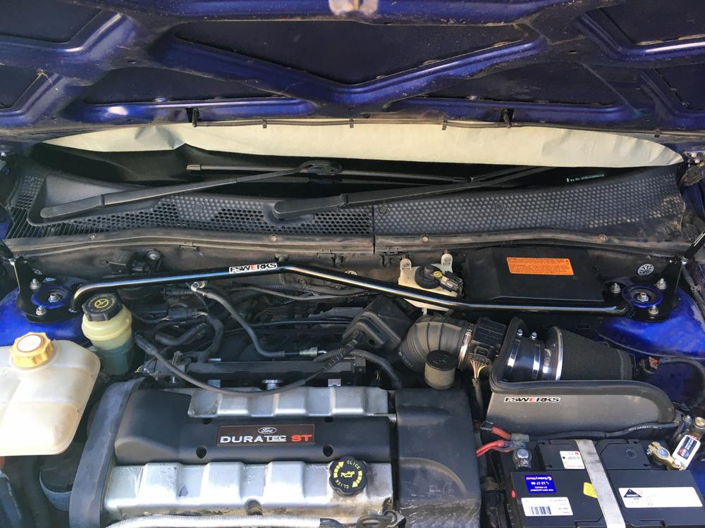FSWERKS Upper Front Strut Stress Bar - Ford Focus SPI/Zetec/SVT - Customer Photo From Nicholas Hebden