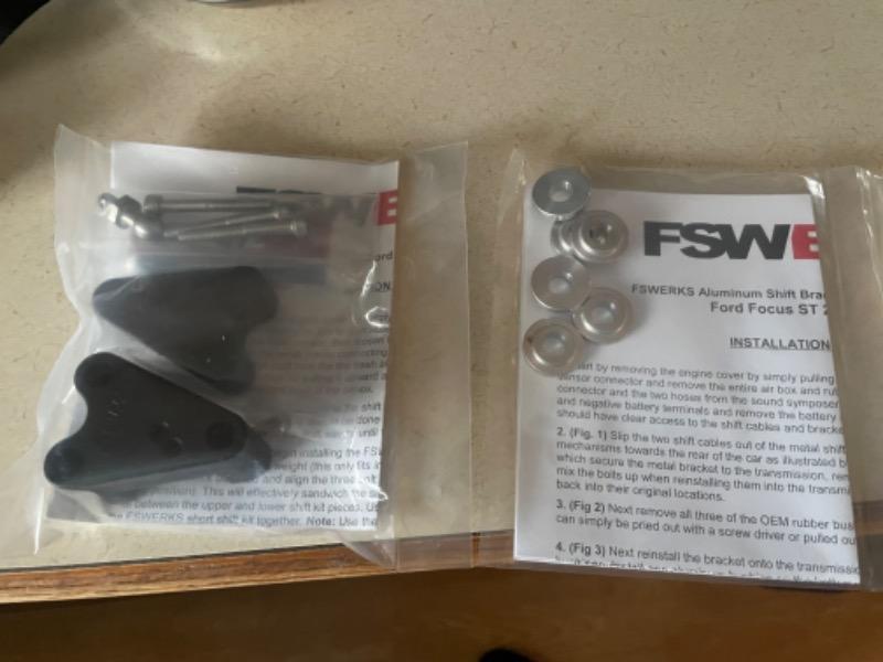 FSWERKS Adjustable Short Shift Kit - Ford Fiesta ST 2014-2019 - Customer Photo From Vincent Wiggins