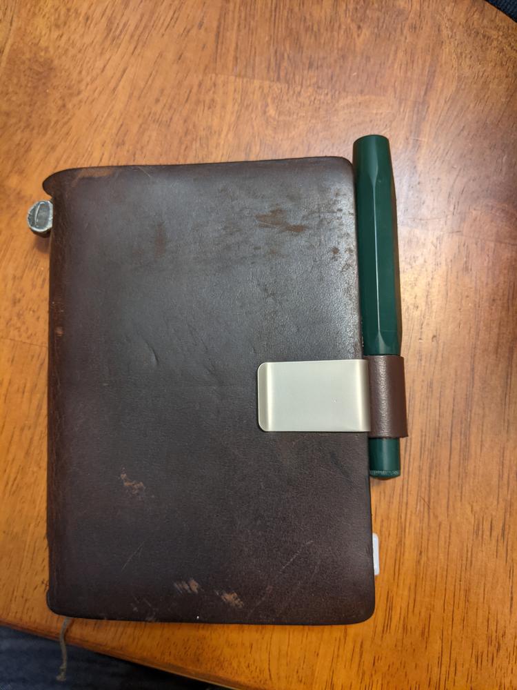 Traveler's Notebook Accessory 016 - Medium Pen Holder, Brown - The Goulet  Pen Company