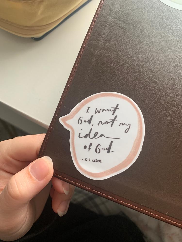 C.S. Lewis Quote Sticker, Christian Stickers