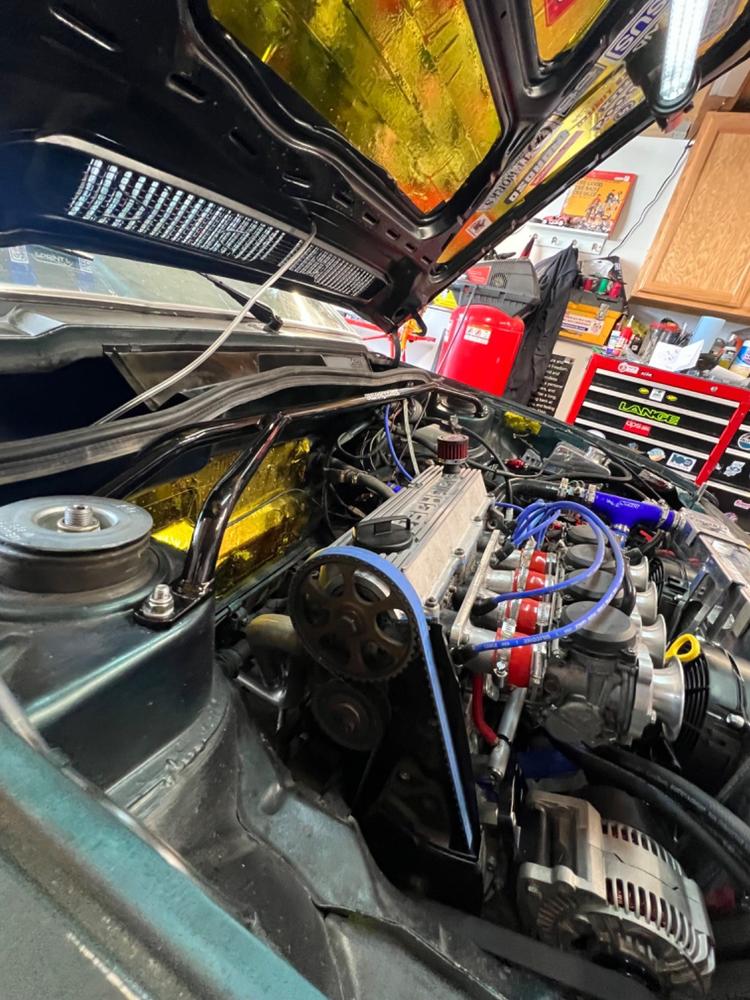 Euro Sport Upper Front Strut Stress Bar - VW Scirocco II 16v - Customer Photo From Adam Garrigus