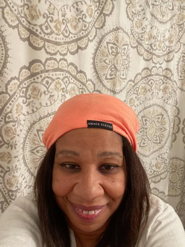 The Slap (Satin-lined cap) - Coral - Customer Photo From Hillary Stallings