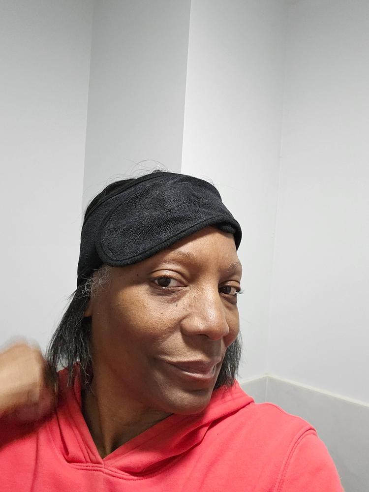 Microfiber Headband - Black - Customer Photo From Tracey Franklin