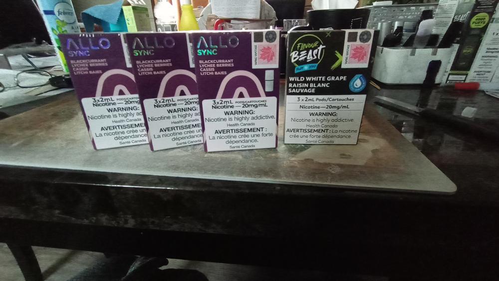 Blackcurrant Lychee Berries Allo Sync Pods - Customer Photo From Alain Nicolas