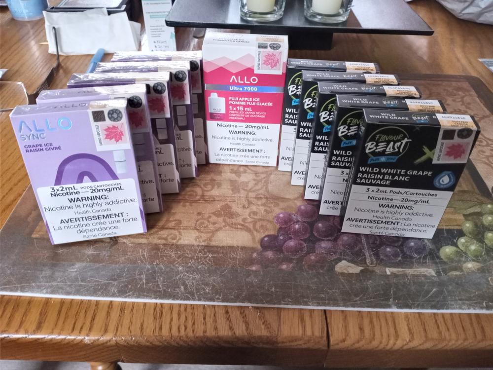 Blackcurrant Lychee Berries Allo Sync Pods - Customer Photo From Alain Nicolas