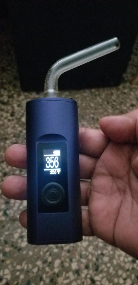 Bent Glass Stem for Arizer Air, Air 2, Air MAX, Solo, Solo 2 - Customer Photo From Saul Ayala