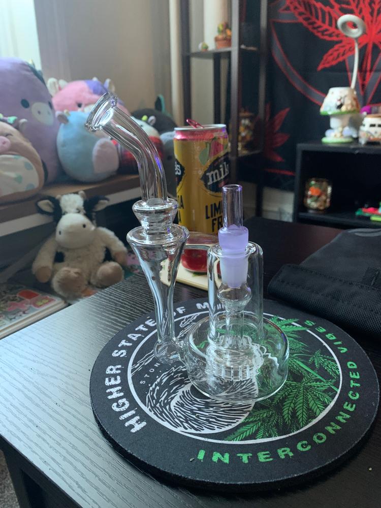 POTV Recycler Glass Bubbler - Customer Photo From Ashley Cusack