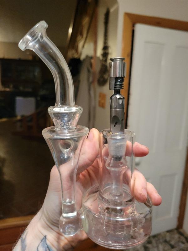 POTV Recycler Glass Bubbler - Customer Photo From jesse groves