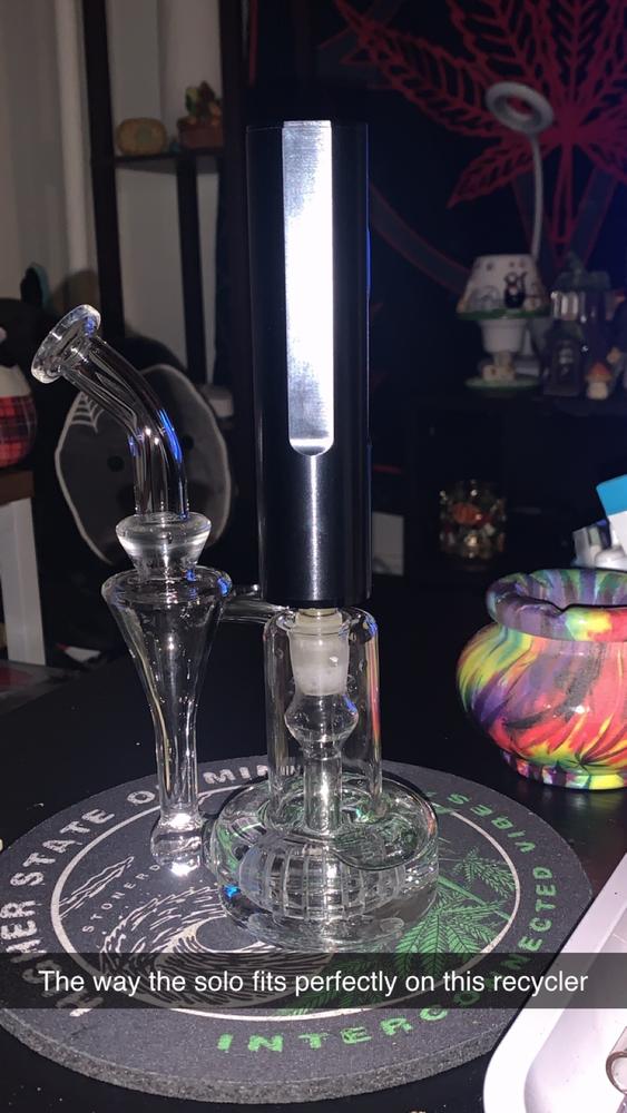 POTV Recycler Glass Bubbler - Customer Photo From Ashley Cusack