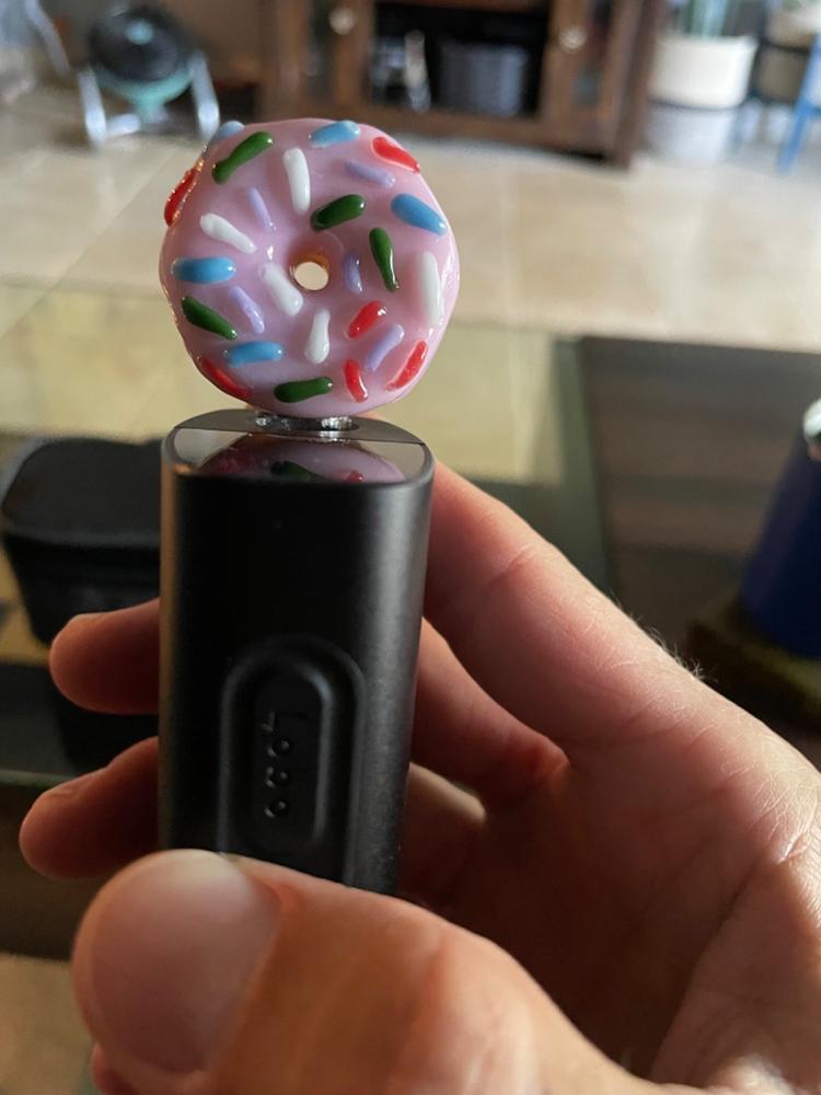 POTV x Empire Glass Pink Frosted Donut - Customer Photo From Adam Reaume